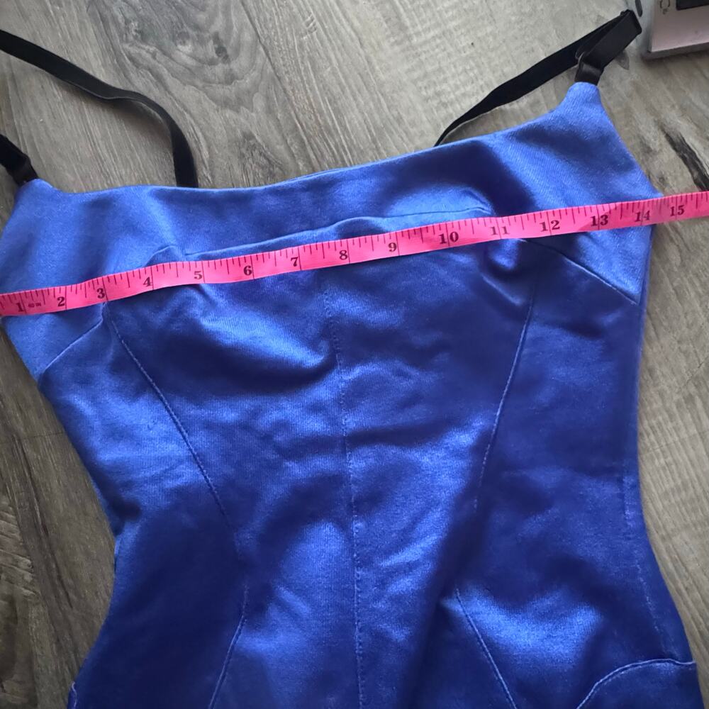 Mark Wong Nark Avant Garde Royal Stretch Satin Y2… - image 5